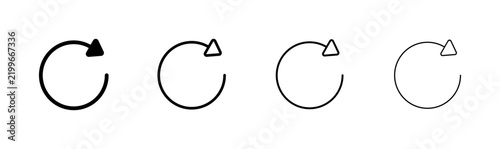 Refresh icon logo design. Reload sign and symbol. Update icon.