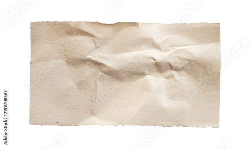 old paper bag isolated