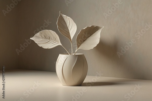 white vase with flowers