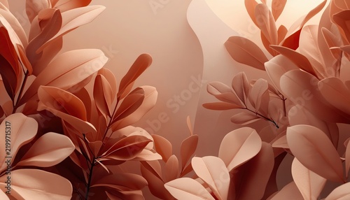 abstract background with flowers