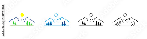 Nature Icon Set Multiple Style