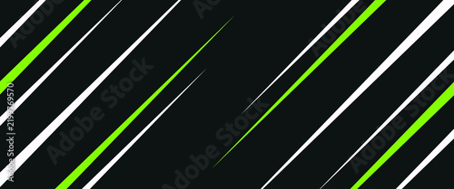sport background Abstract diagonal speed lines in green, white, and black