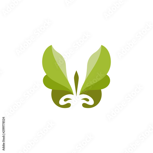 Minimalist Bio Butterfly Corporate Logo