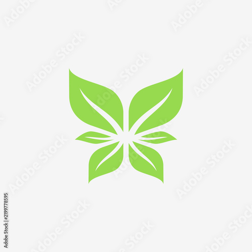 Sustainable Organic Holistic Butterfly Logo