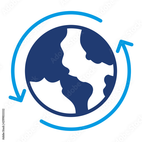 Obraz na płótnie Global Icon