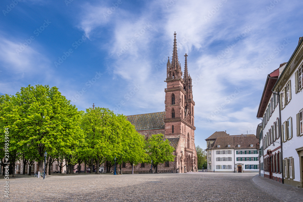 Obraz premium Basel is a city located on the banks of the Rhine, in northwestern Switzerland.