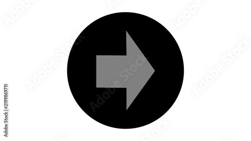 Arrow on black background