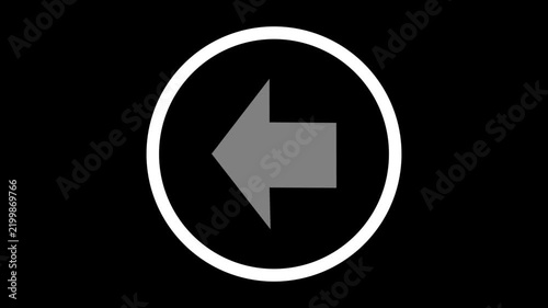 Arrow on black background