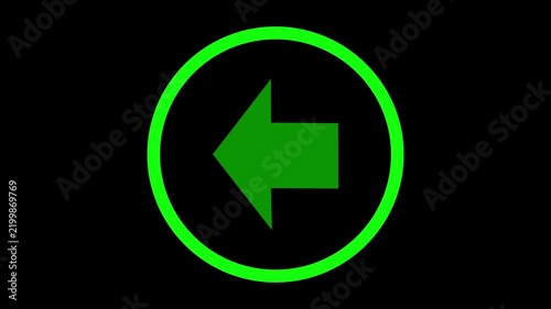 Arrow on black background