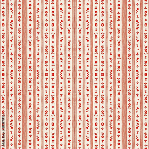 Seamless Pattern Design | Vintage Decorative Pattern | Floral & Botanical Inspired | Surface Pattern Background