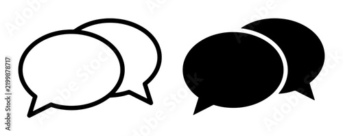 Speech Bubbles, Communication Icons, Dialogue Symbols, Chat Message Graphics, Conversation Elements, Social Media Icons, Vector Set