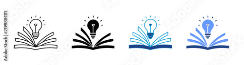 Study Icon Set Multiple Style