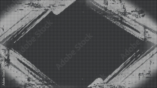 Diamond shaped halftone dot pattern texture with a diamond-shaped graphic