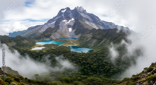 Mount Wilhelm with Alpine Lakes and Cloud Forest Papua New Guinea