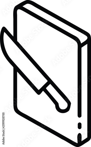 Flat design food delivery icon showing takeout box with utensils in vibrant gradient background