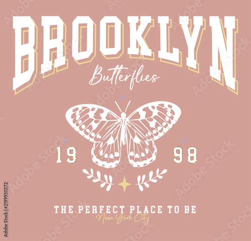 Brooklyn Butterflies 1998 New York Vintage Graphic Design