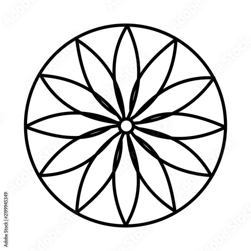 Simple Mandala Icon, Minimal Mandala, Geometric Mandala, Decorative Mandala, Mandala Pattern