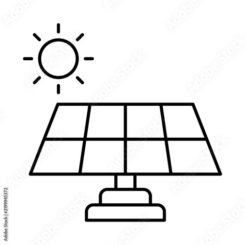 Solar Panel Icon, Solar Energy, Solar Power, Renewable Energy, Photovoltaic Panel