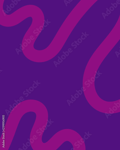 Dark Purple Minimalist Abstract Squiggle Line Pattern Background Vector
