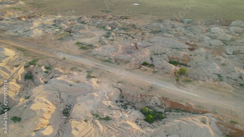 Arid Landscape, Opal Mining Piles, And Dirt Roads Of Coober Pedy