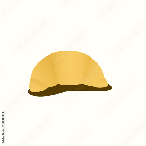 Illustration vector graphic of croissant isolated on white