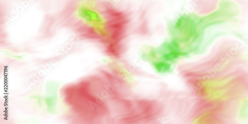Vibrant red and green abstract smoke blending into a dramatic dark fluid background