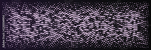 Abstract purple halftone pattern background with geometric dot texture