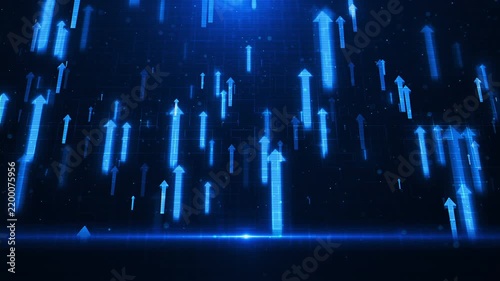 Travel upward across technology background, progress, ambition, profit performance. finance corporate briefings, market analysis, career development, innovation, trading business presentations.