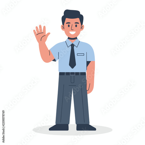funny cartoon policeman