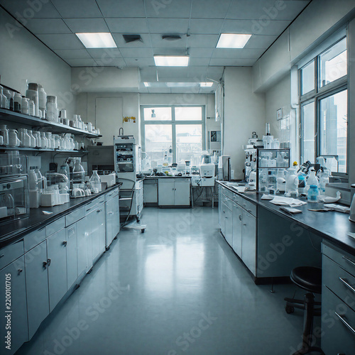 modern laboratory room office interior