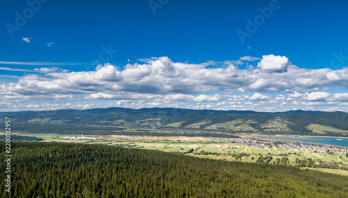 Obraz w ramie landscape with mountains