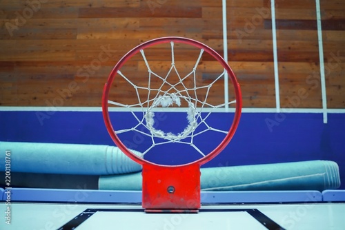 basketball hoop on the playground