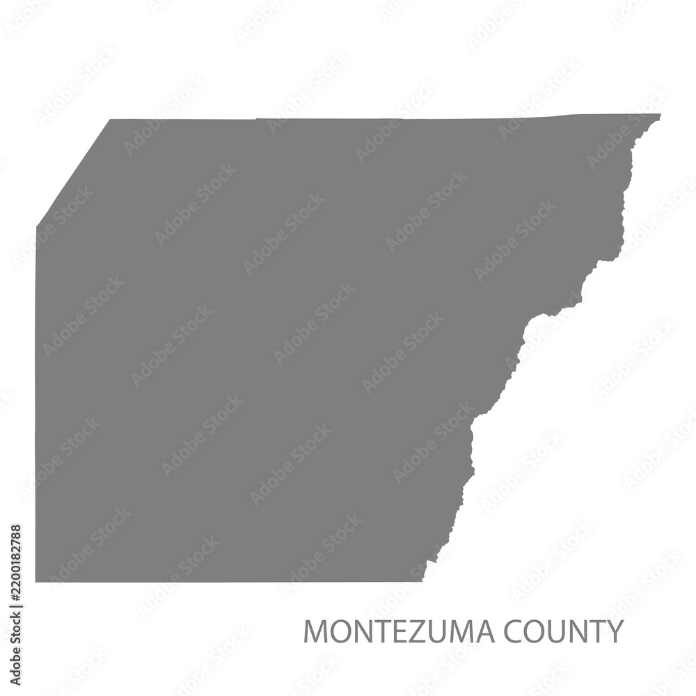 Obraz premium Montezuma County Map, Colorado, USA