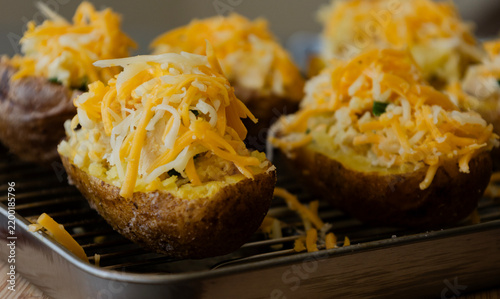 Stuffed Baked Potatoes with Cheese