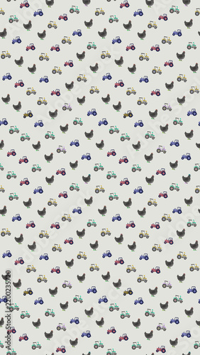 Chicken and Tractor Pattern
