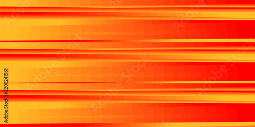 Vibrant orange and yellow speed lines background featuring bright horizontal stripes for sport event dynamic design templates.