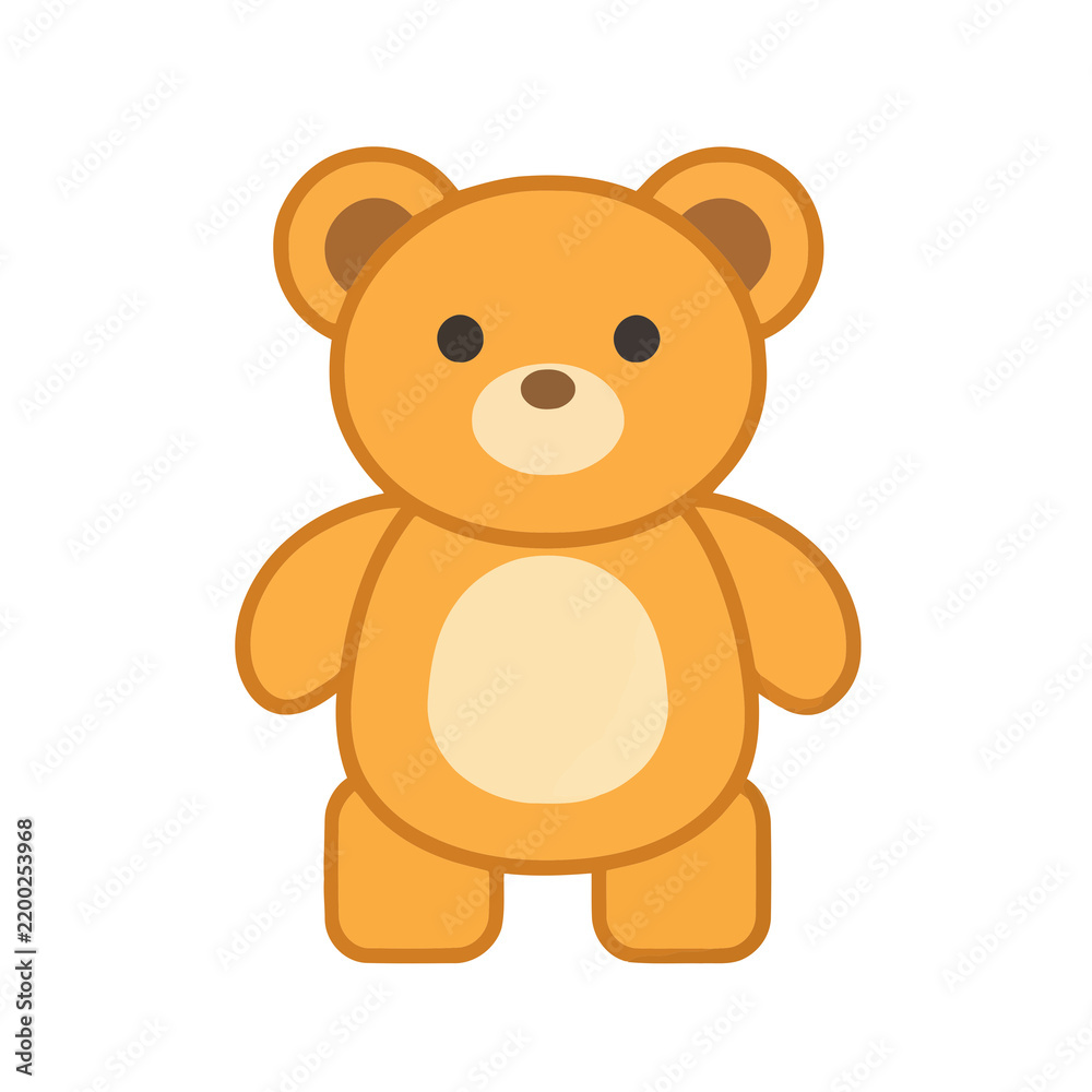 Fototapeta premium Cartoon teddy bear illustration