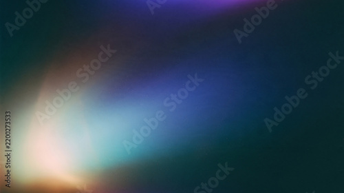 Abstract Purple Cyan Yellow Vintage Film Light Leak Background