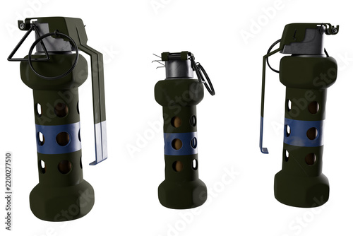 Stun Grenade isolated on white