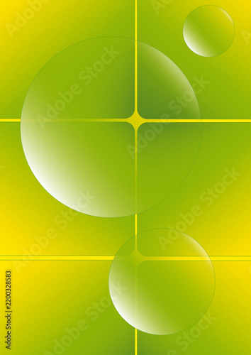 Obraz na płótnie Layout grüne Blasen 4