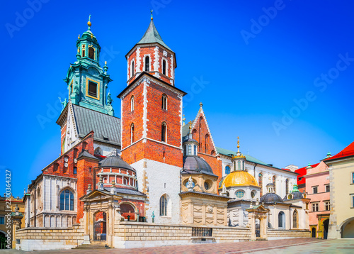 Historic Wawel Cathedral in Krakow Poland
