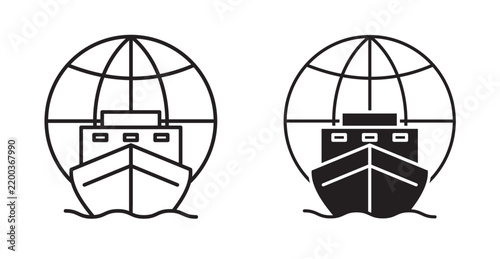 global shipping icon