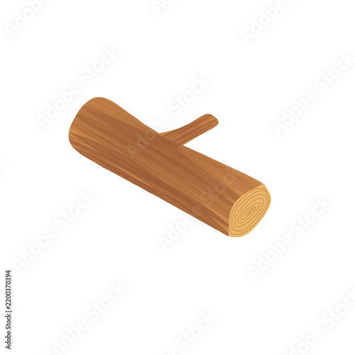 Flat design of fallen firewood. Firewood vector. Fallen tree illustration
