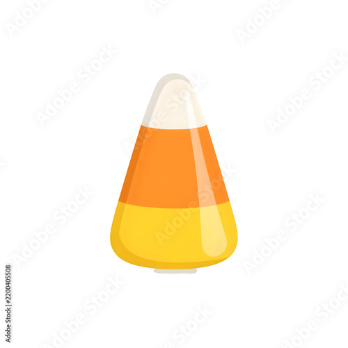 A well-known Halloween candy symbol shown as a vector graphic, standing alone against a clean white backdrop