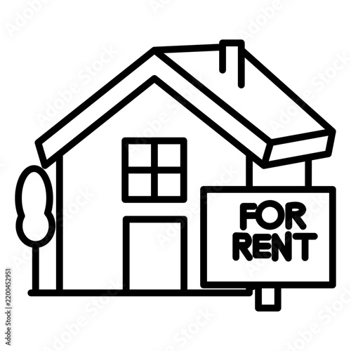 Obraz na plátne Rental Property Icon