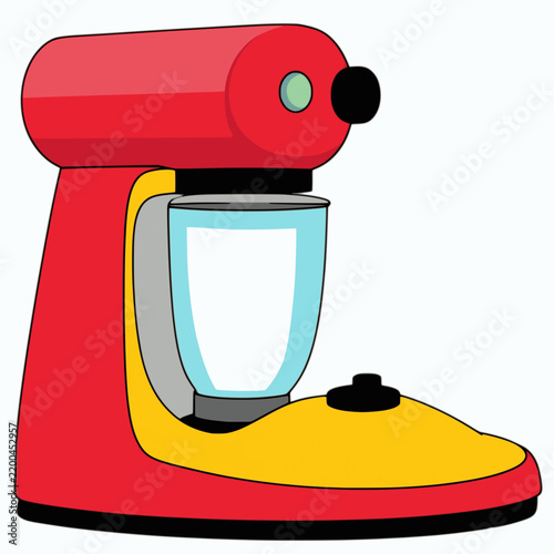 Cartoon Stand Mixer Illustration