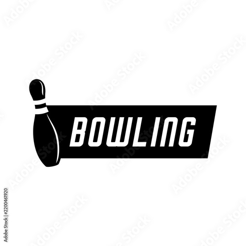 Bowling pin simple design 