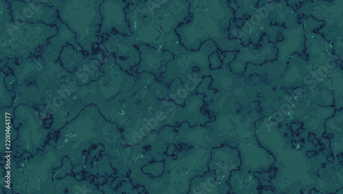 Obraz na plátně Dark teal marble texture with intricate navy blue veining patterns