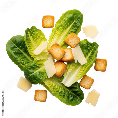 Fresh caesar salad ingredients