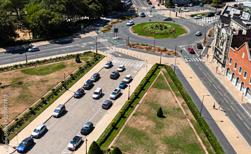 Konstfotografi rond point a Calais